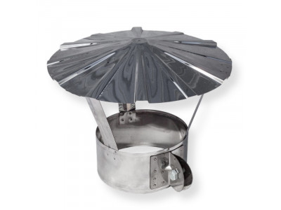Зонт с хомутом ф.80, 0,5 мм нержавейка
