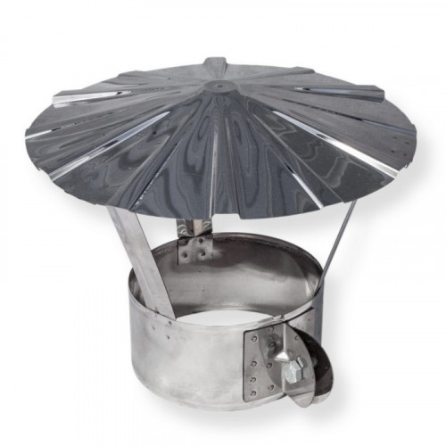 Зонт с хомутом ф.80, 0,5 мм нержавейка