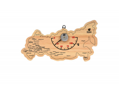 18056 Термометр "Карта России"  для  бани и сауны