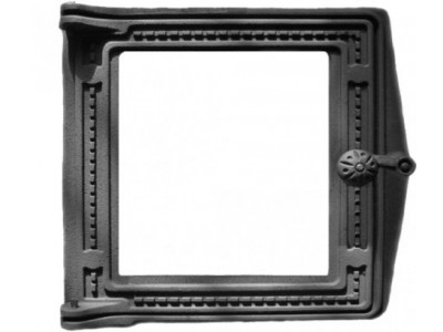 Дверка топочная ДТ-4С (Р) 291*296*70мм со стеклом