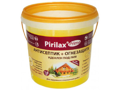 Огнезащит. пропитка-антисептик (биопирен)для древесины "Пиралакс-Прайм "НОРТ" 1,1 кг (1/4)